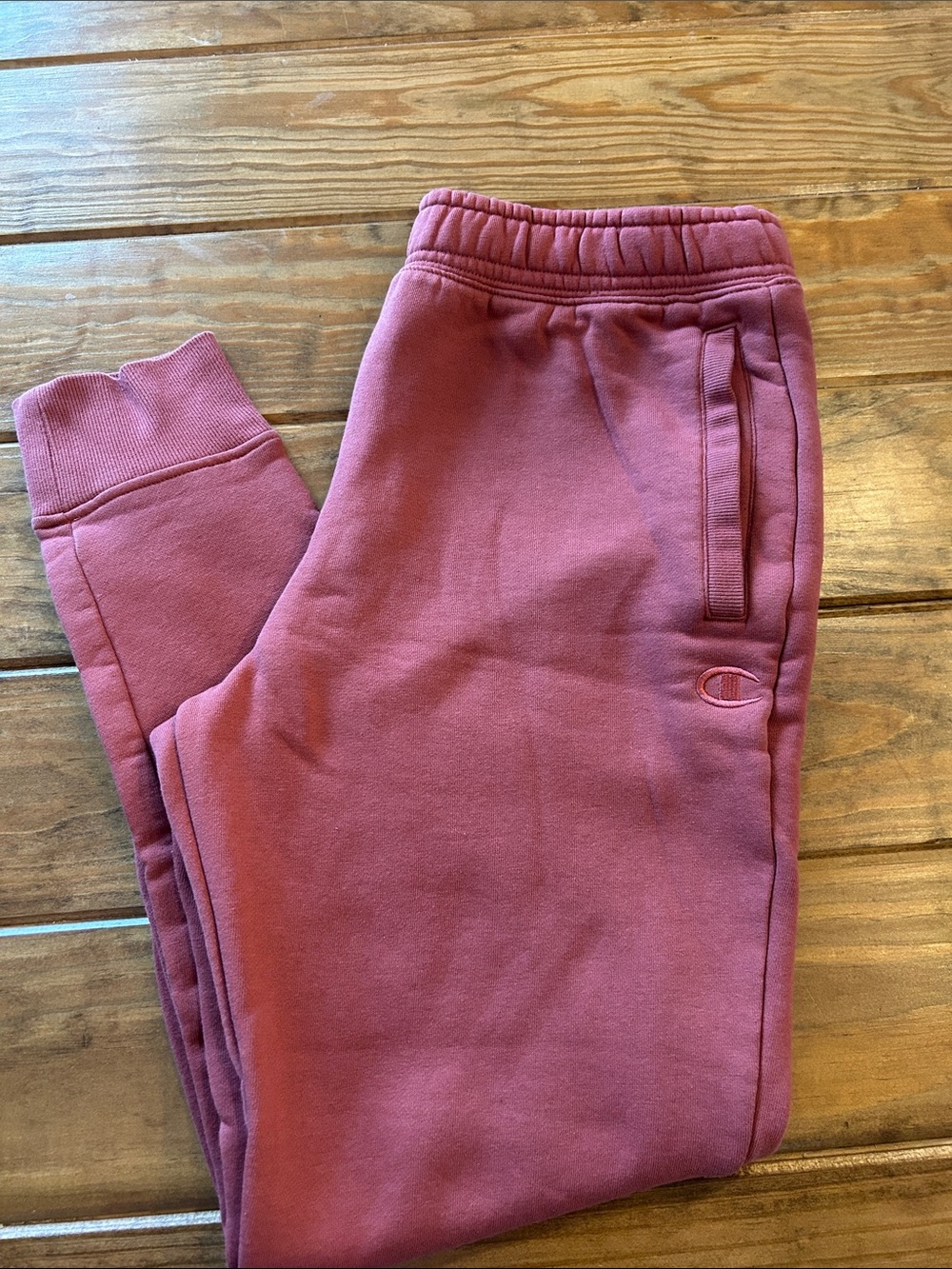 Champion Men Mauve Fleece Joggers Size Medium